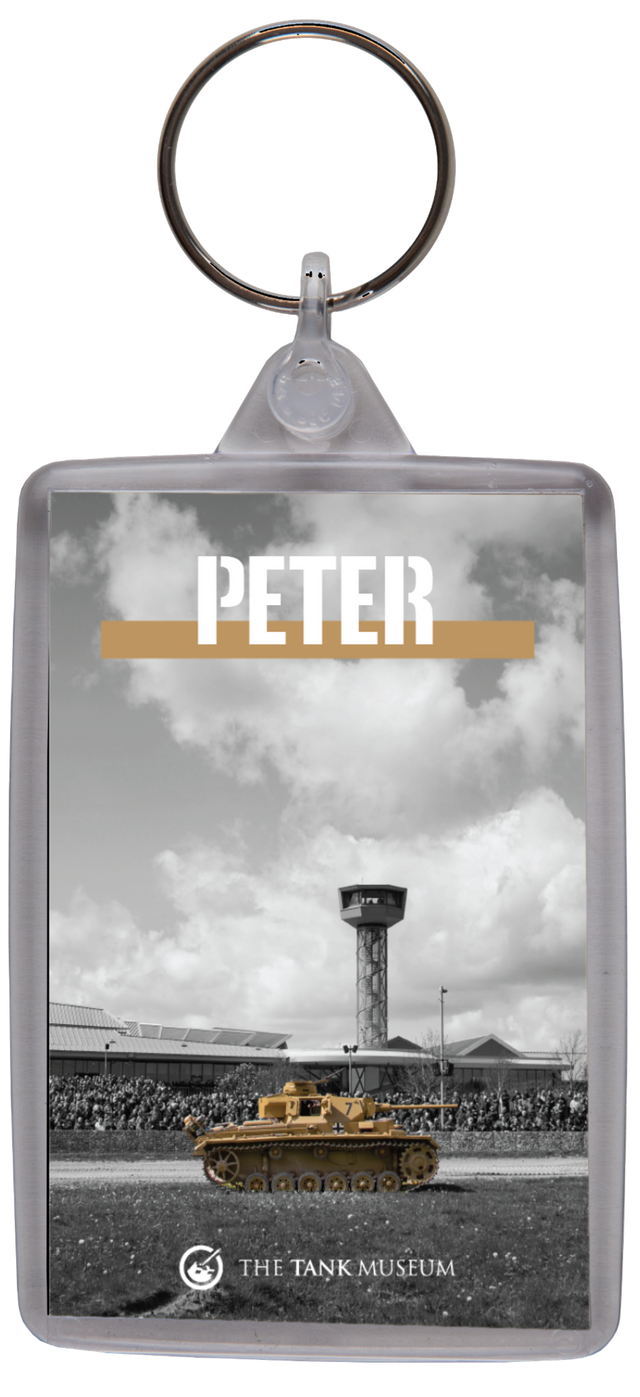 Black & White Tiger 131 Personalised Keyring Keyring My Moments