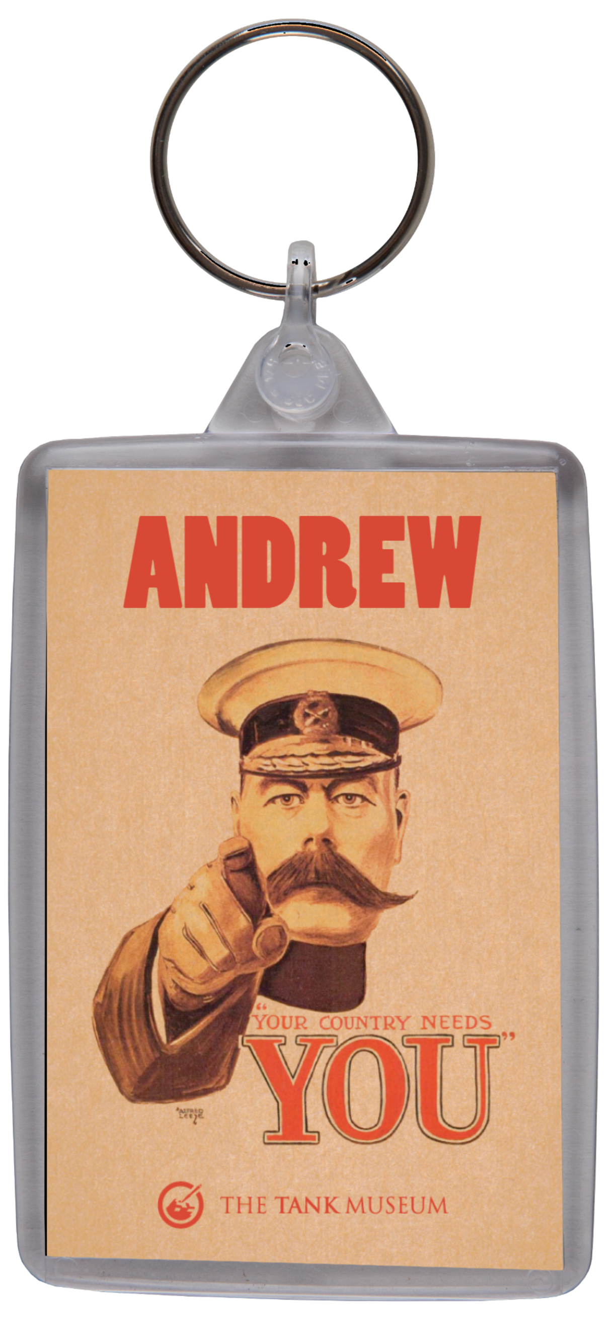 Your Country Needs You Personalised Keyring Keyring My Moments