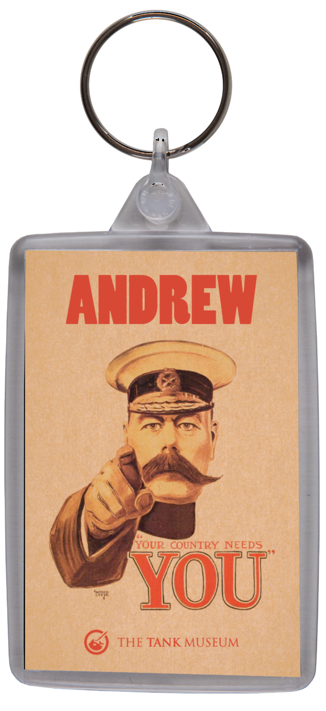 Your Country Needs You Personalised Keyring Keyring My Moments