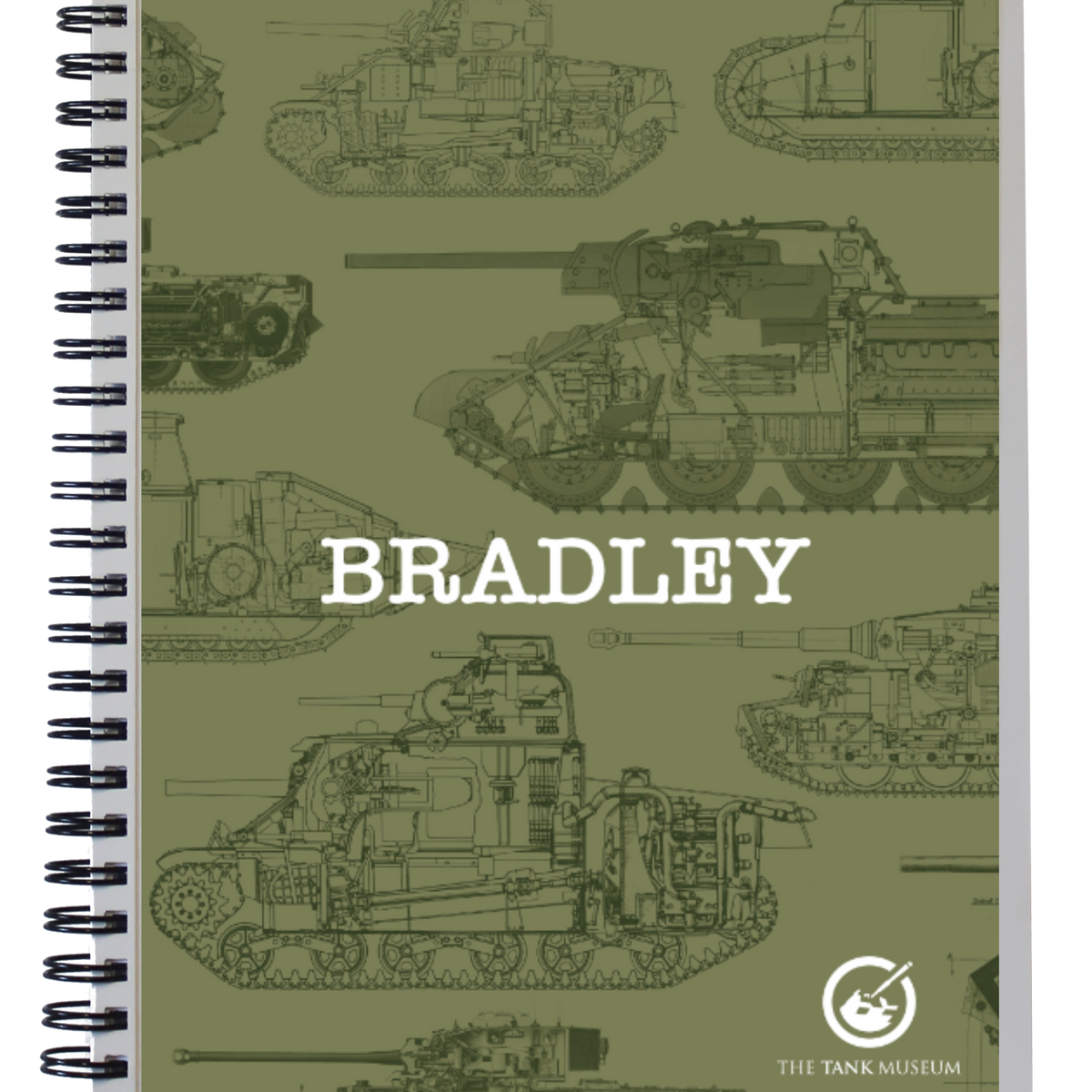 Tanks Outline Personalised Notebook The Tank Museum
