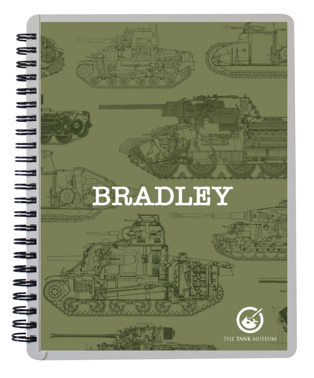 Tanks Outline Personalised Notebook