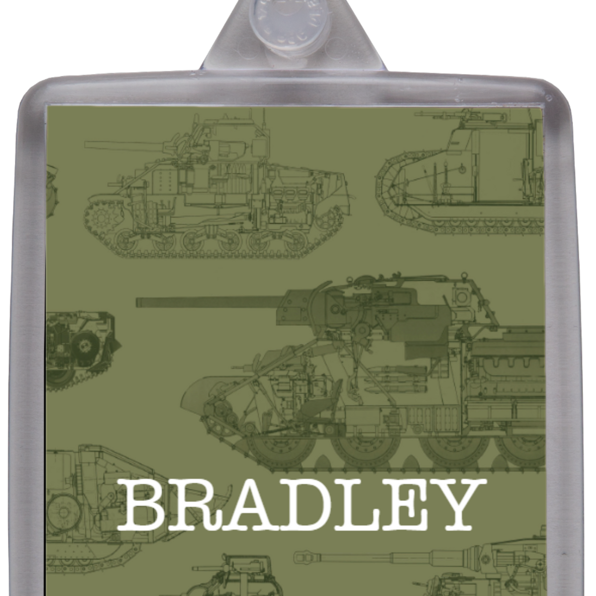 Tanks Outline Personalised Keyring – The Tank Museum