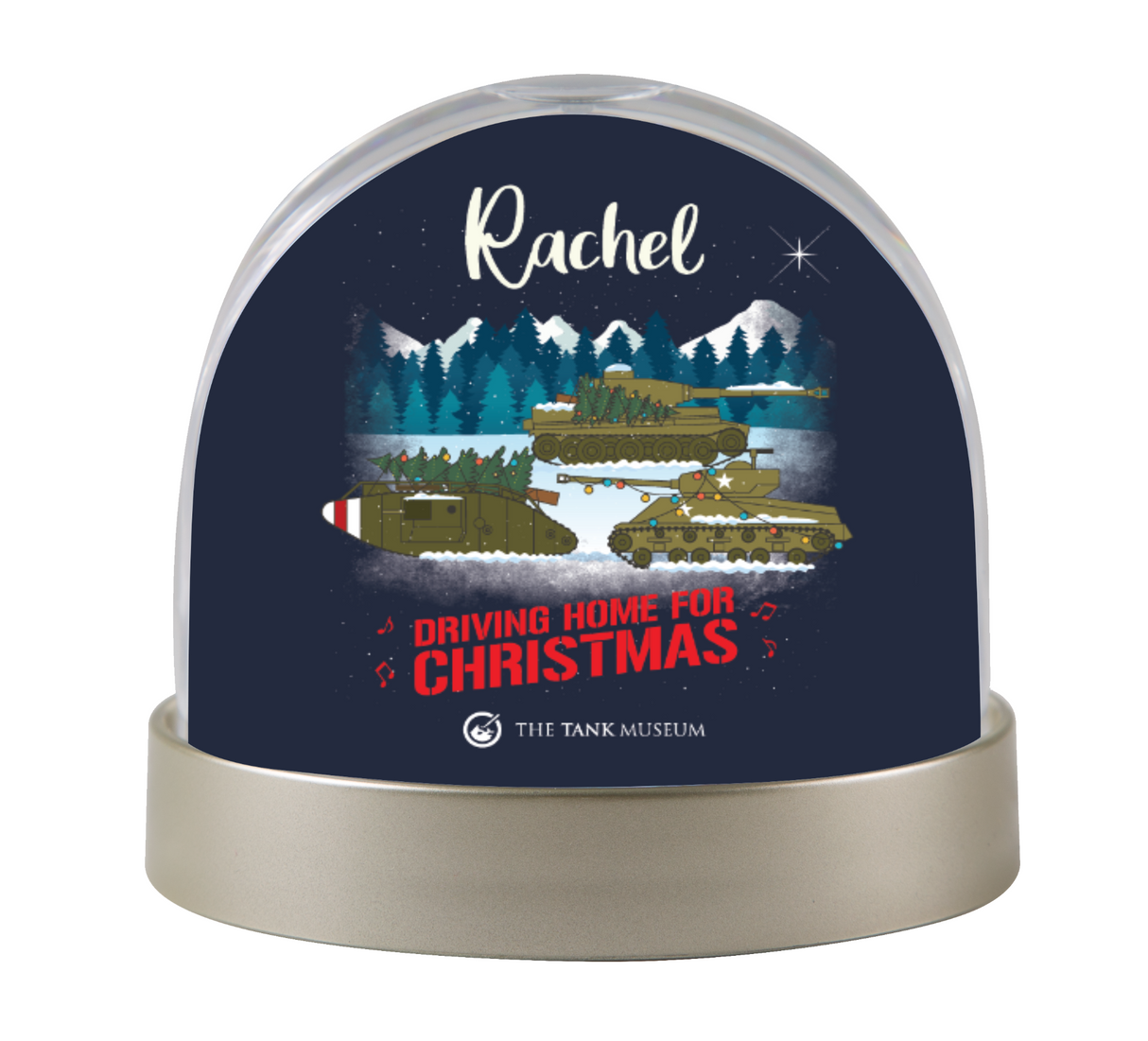 Driving Home Personalised Snow Globe