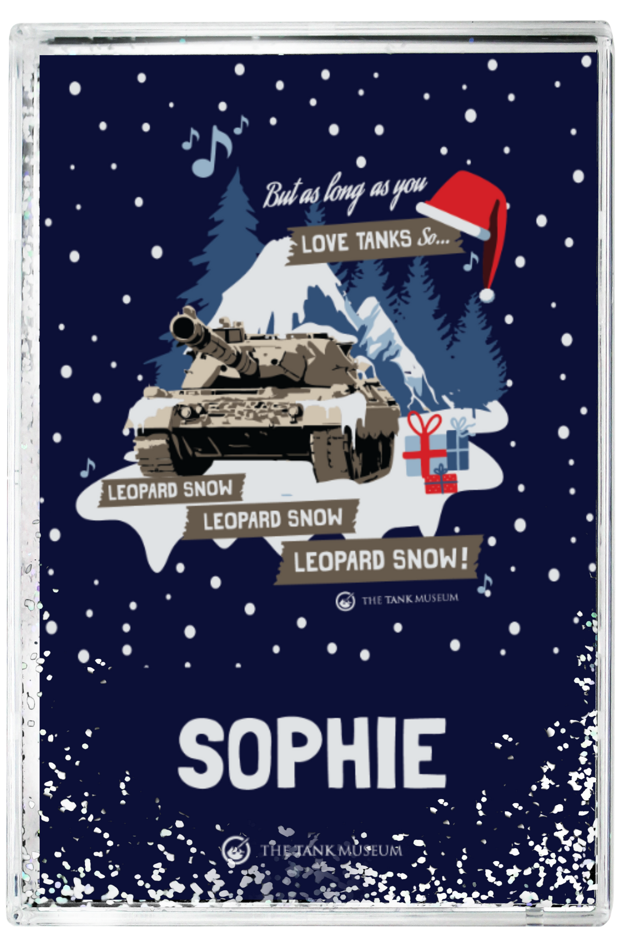 Christmas 2025 Personalised Glitter Block