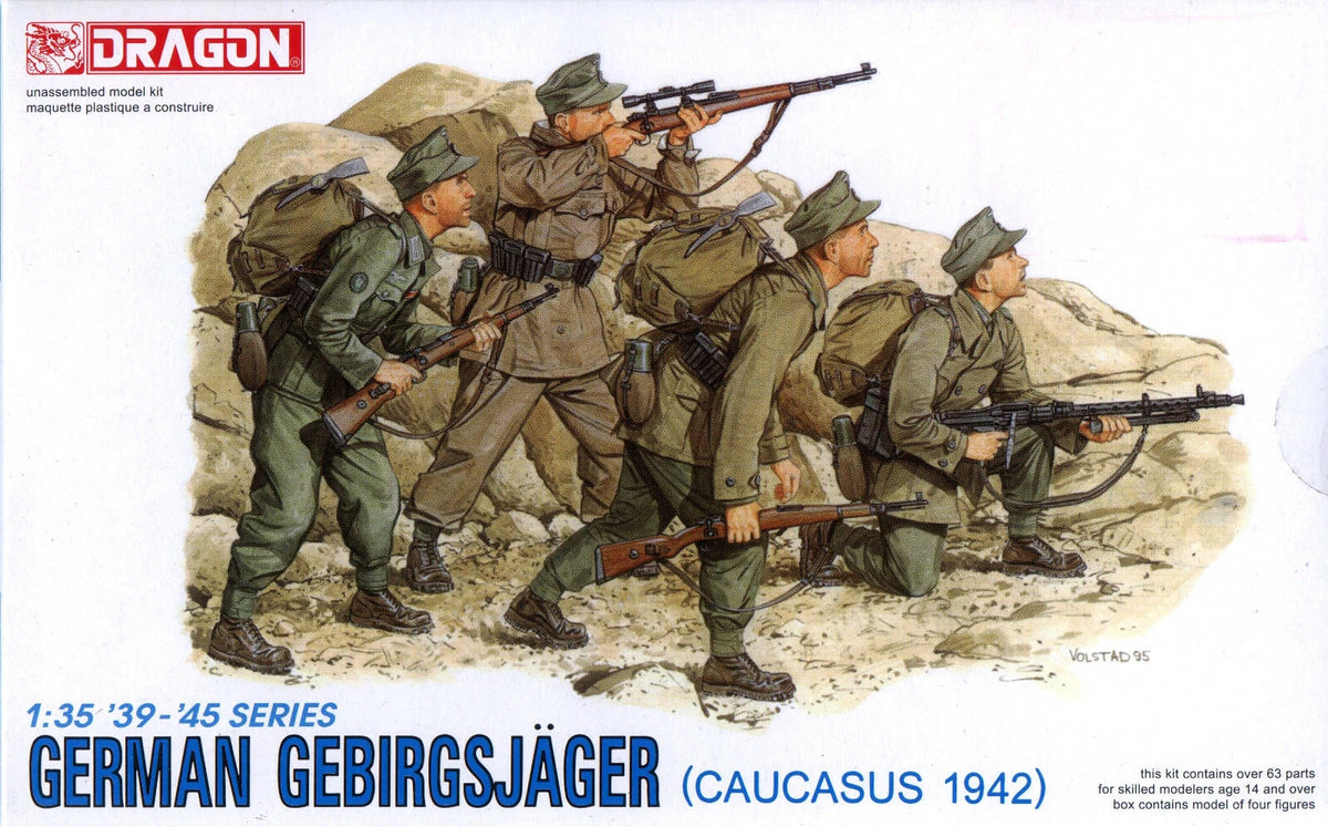 Dragon 1/35 German Gebirgsjager (Caucasus 1942) Scale Model Dragon
