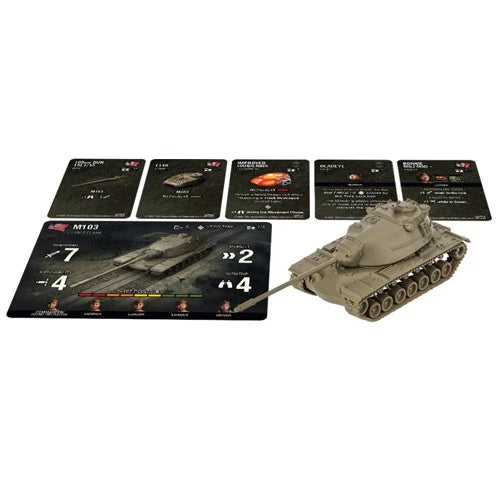 World of Tanks Miniatures Game Expansion Sets Pre-Built Model Battlefront miniatures Europe Ltd M103 USA Tank Expansion