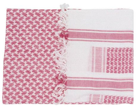 Web-tex Military Army Shemagh in red and white Scarf [variant_option4]