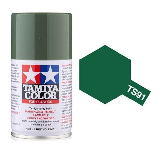 Tamiya 100ml Spray Paint : TS-40 to TS-95 Model Paint TS-91 Dark Green (JGSDF) [variant_option4]
