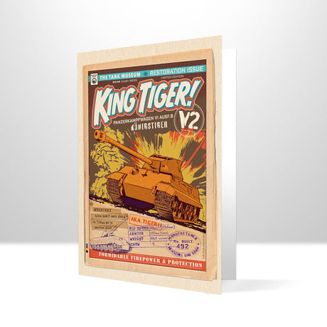 King Tiger V2 Comic Greetings Card Greetings Card Kevin Williamson
