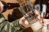 Fury Beer and Sherman Blueprint Pint Glass Gift Selection Drink The Tank Museum