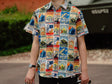 Vintage Hawaiian Shirt Shirt T and F