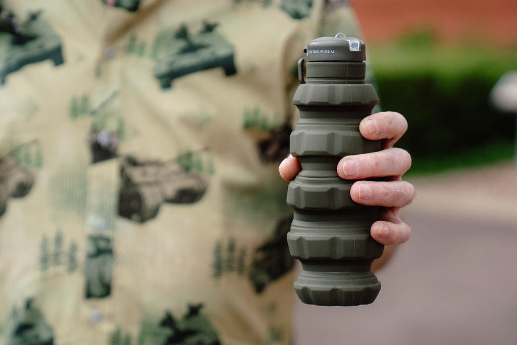 Tank Museum Expanding Grenade Water Bottle Drinkware The Gift Scholars