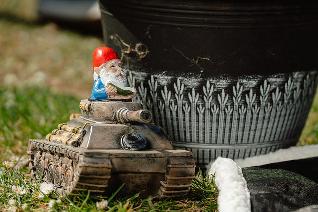 Tank Commander Gnome - Medium Homeware A Bit Quackers