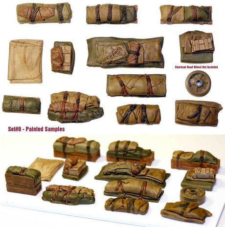 Valuegear 1/35 Tents Tarps Set #8 tank and vehicle stowage. Scale Model [variant_option4]