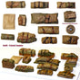 Valuegear 1/35 Tents Tarps Set #8 tank and vehicle stowage. Scale Model Value Gear.