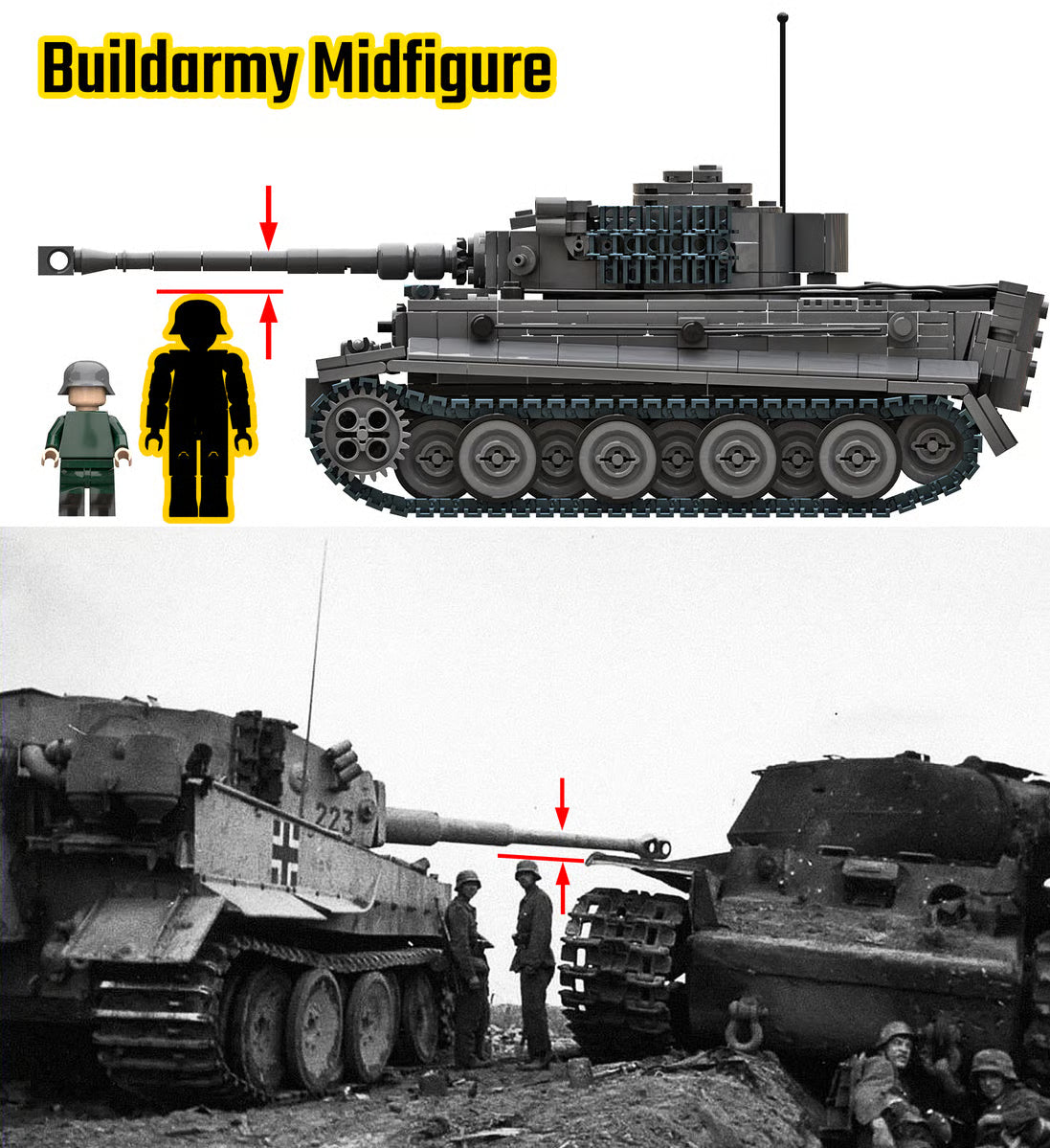 Build Army 1:33 WWII German Infantry Minifigure