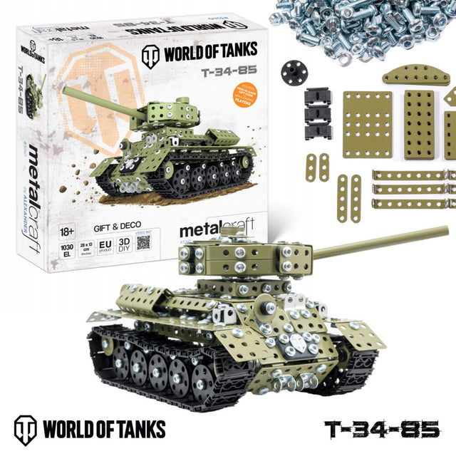 MetalCraft: World of Tanks T-34-85 Scale Model Metal Craft by Alexander