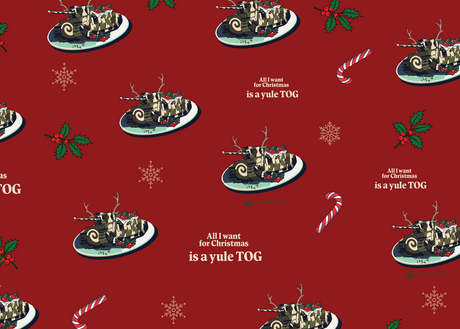 Christmas Tank Museum Wrapping Paper - Two sheet pack Wrapping Paper Where The Trade Buys Yule Tog 2026