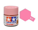 Tamiya 10ml Acrylic High Gloss Paint: X-1 to X-19 Model Paint X-17 Pink [variant_option4]