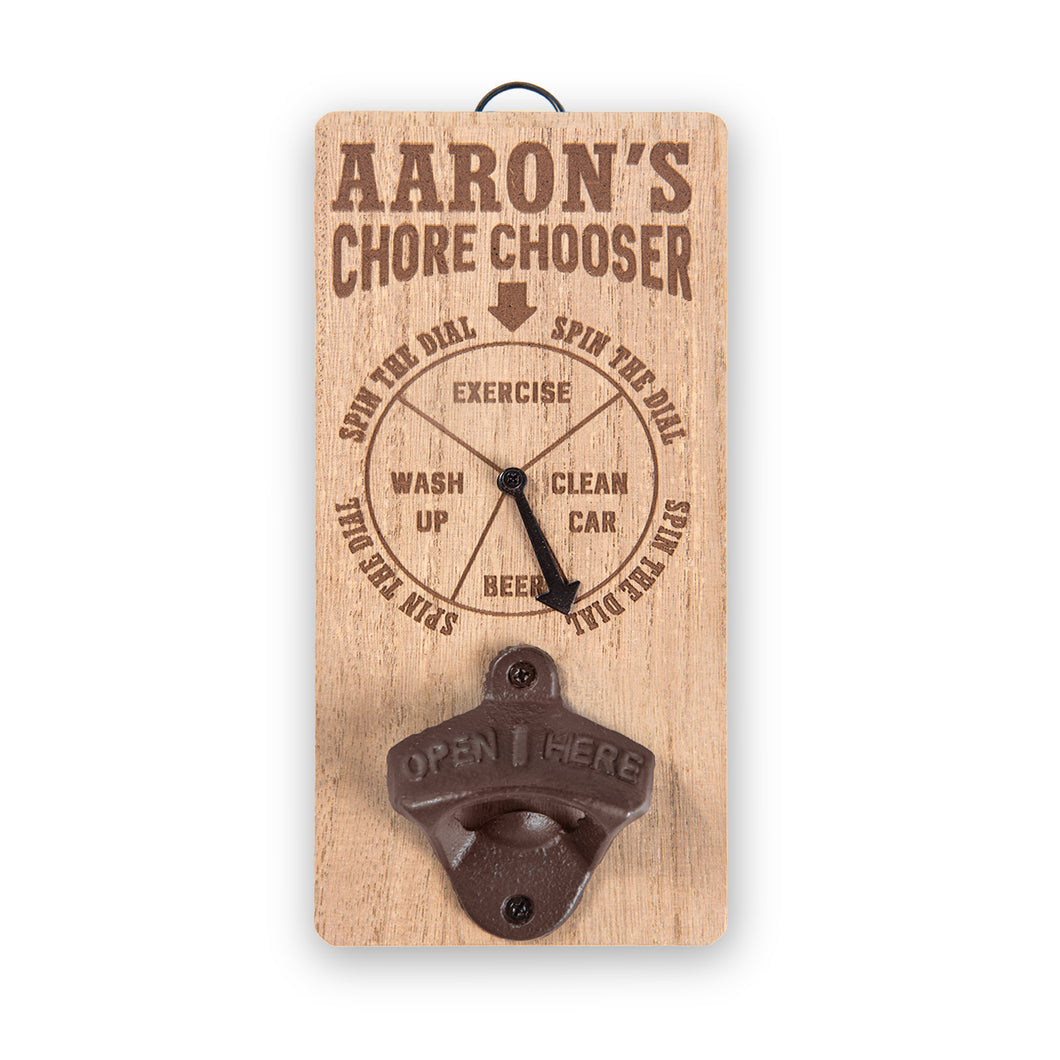 Chore Chooser Bottle Opener: First Names A-J
