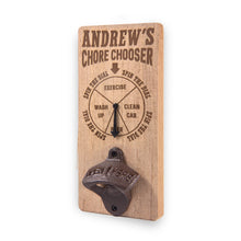 Load image into Gallery viewer, Chore Chooser Bottle Opener: First Names A-J
