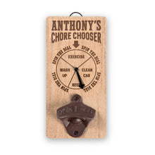 Load image into Gallery viewer, Chore Chooser Bottle Opener: First Names A-J
