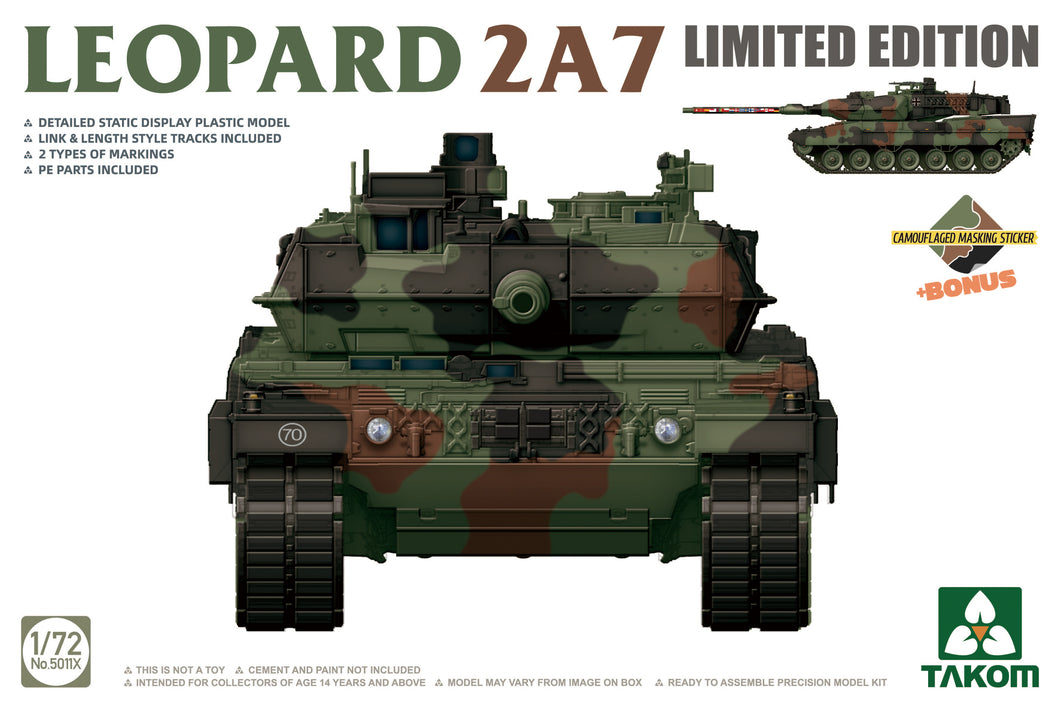 Takom 1/72 Leopard 2A7 Limited Edition