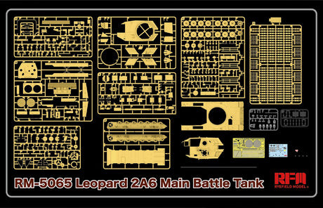 Ryefield Model 1/35 Leopard 2A6 MBT with Working Tracks