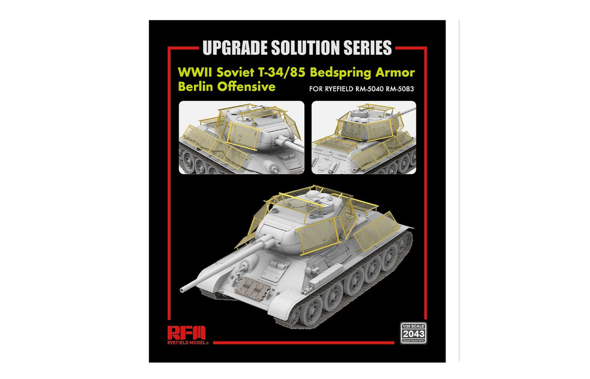 Ryefield Model 1/35 T34/85 Bedspring Armour