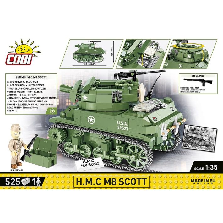 Cobi 1/35 Scale H.M.C M8 Scott