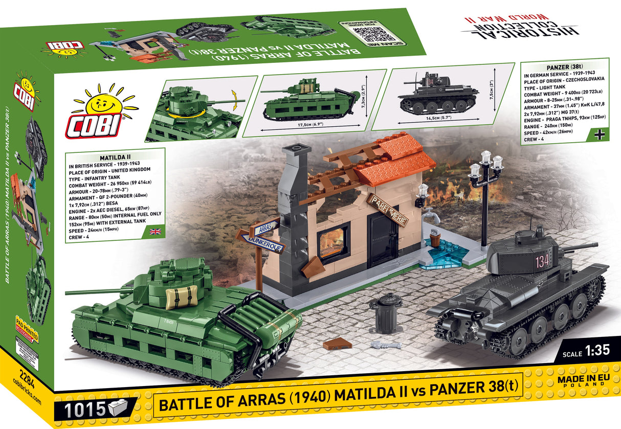 Cobi Battle of Arras (1940) Matilda II vs Panzer 38(t)