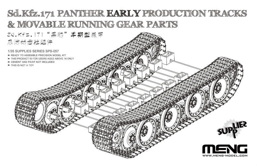 Meng Panther Early Production Tracks & Movable Running Gear Parts