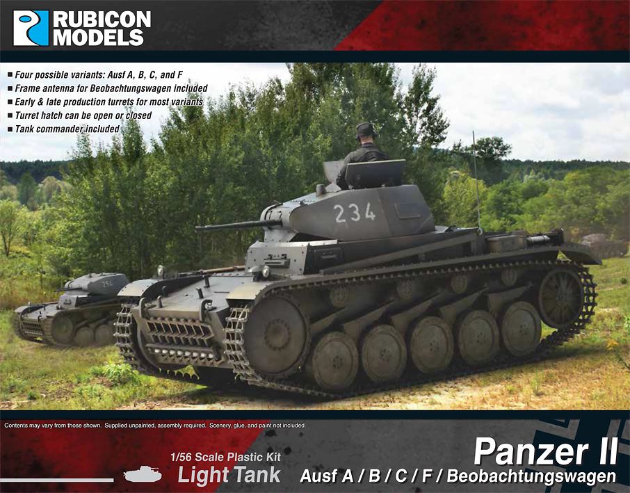 Rubicon Models 1/56 Panzer 2 Ausf A/B/C/F Beobachtungswagen