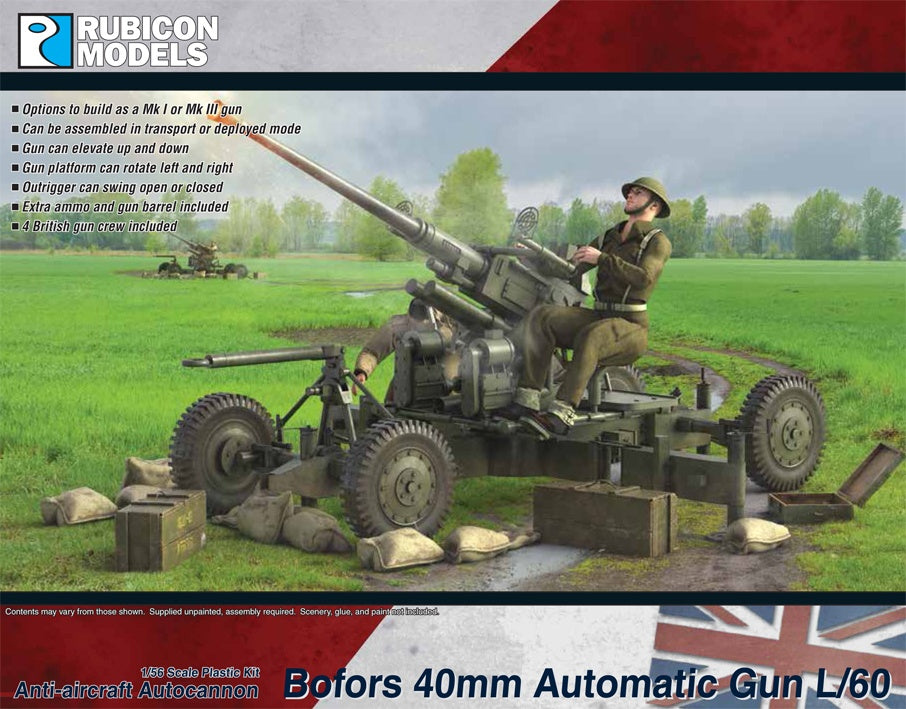 Rubicon 1/56 Bofers 40mm Automatic Gun L60