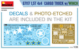 MiniArt 1/35 1.5t 4x4 Cargo Truck w/Winch and Crew