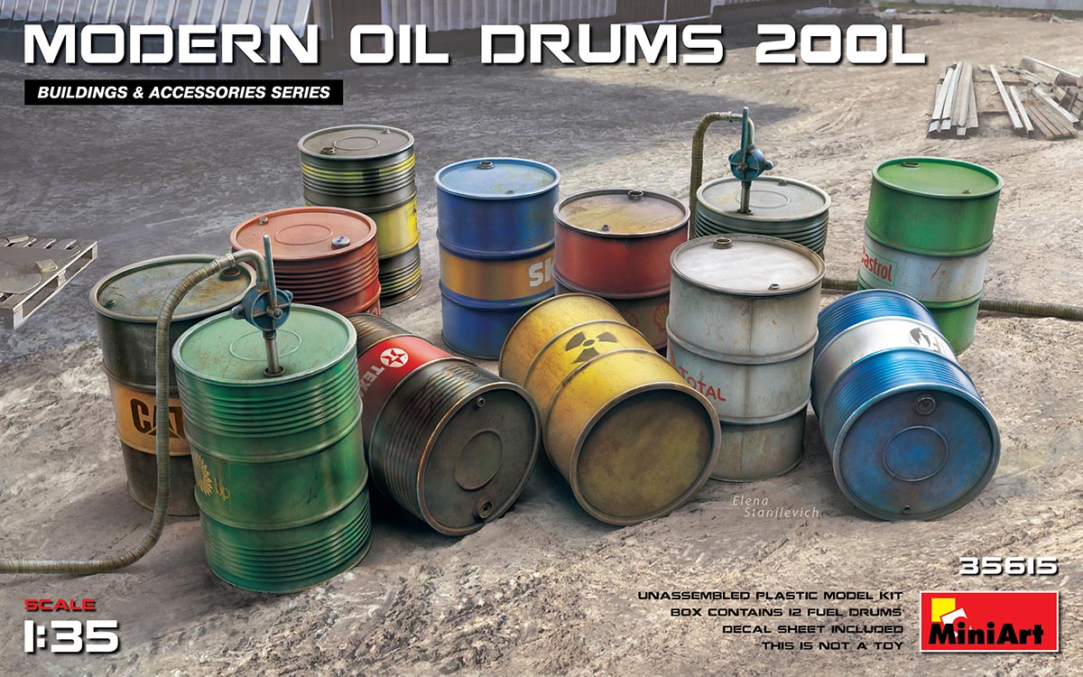 Miniart Modern 200L Oil Drums