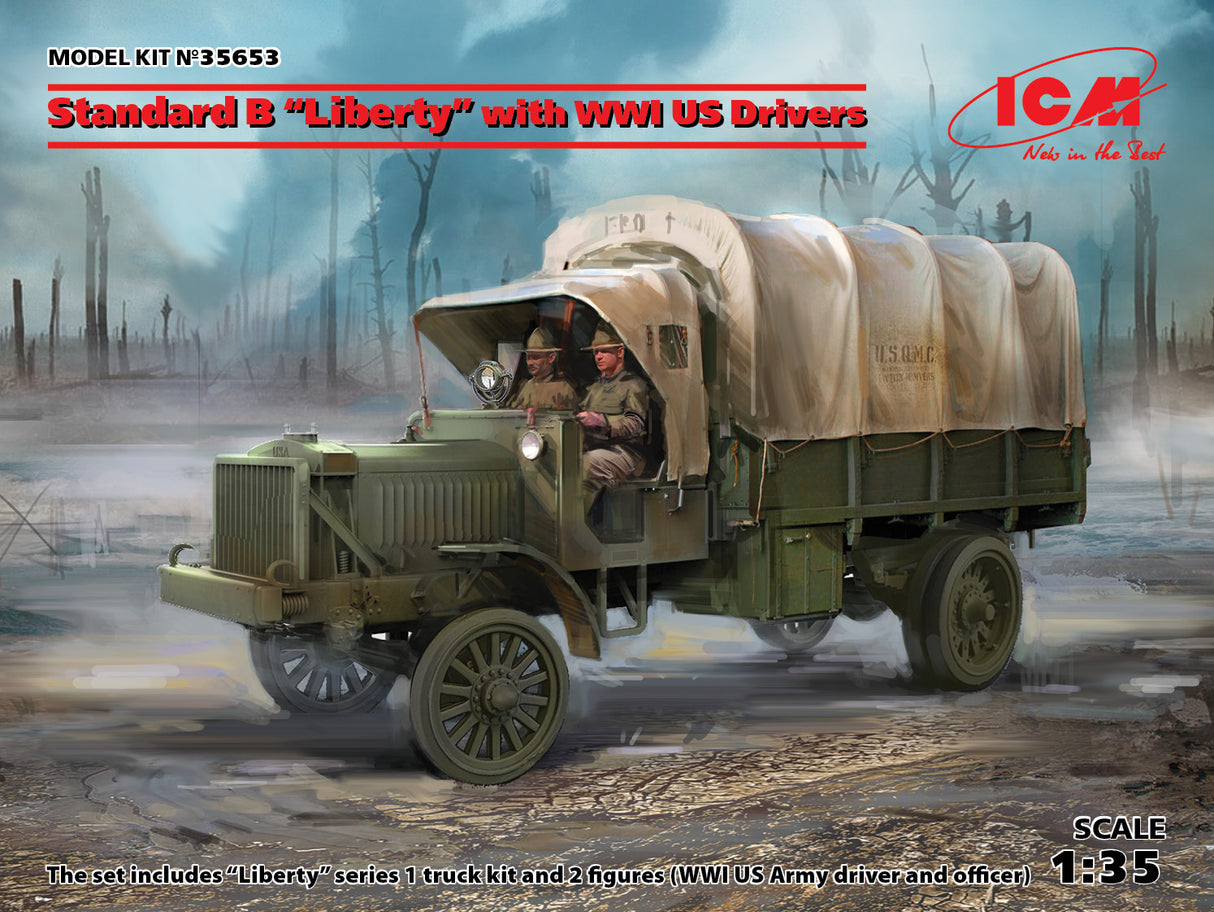 iCM 1:35 scale Standard B "Liberty" with WW1 US Drivers