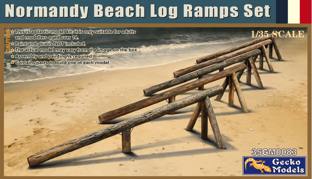 Gecko models 1/35 Normandy beach Log ramps Set