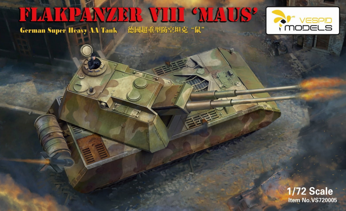 Vespid Models 1/72 Flakpanzer 8 "Maus"