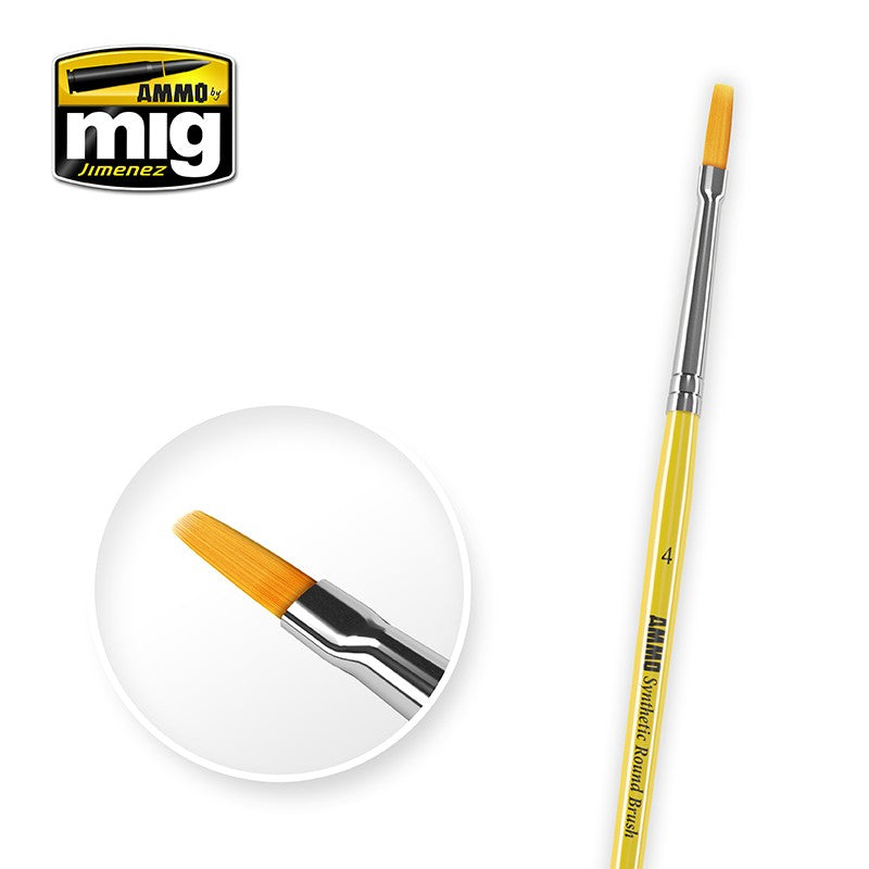 Ammo By Mig SYNTHETIC BRUSHES - Flat 4