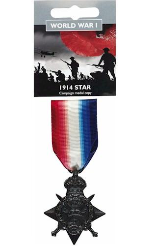 Replica Full Size 1914 Star Campaign Medal