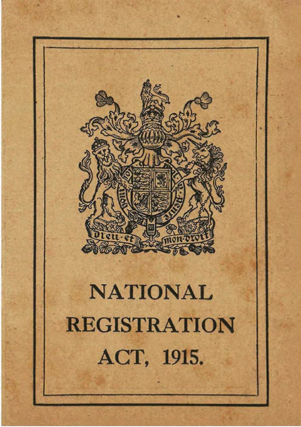 National Registration Act Card