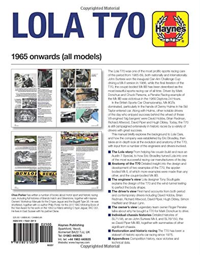 Lola T70 Haynes Owners Workshop Manual