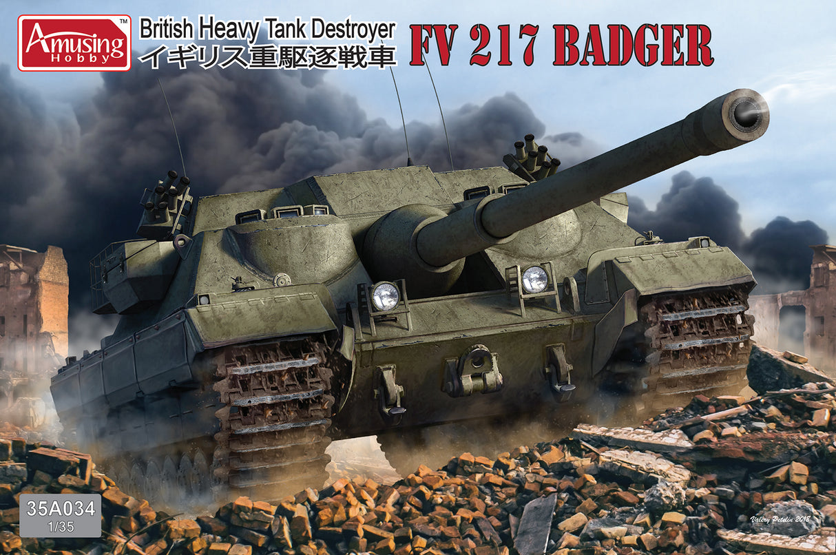 Amusing Hobby 1/35 British Heavy Tank Destroyer, FV 217 Badger