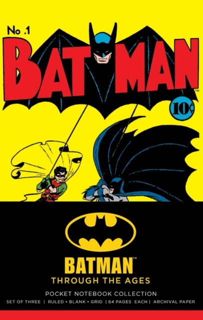 Batman Through The Ages: Set of 3 Pocket Notebooks