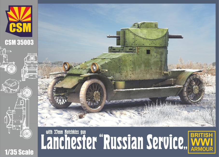 CSM 1/35 Scale Lanchester Armoured Car ''Russian Service''