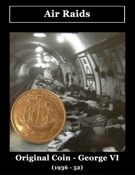 Air Raid Original Coin - George VI (1936 - 52)