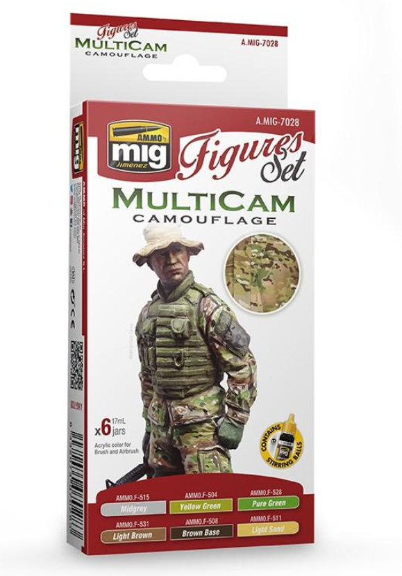 Ammo by MIG Multicam Camouflage Paint set