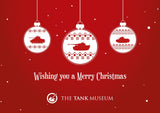 Tank Museum Bauble Christmas Card Pack of Six