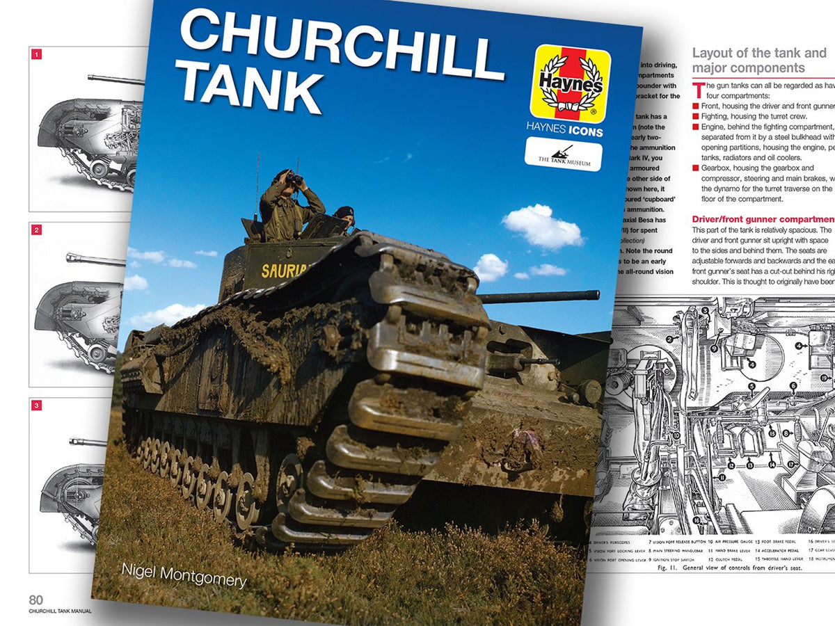 Churchill Tank 1941-1956 All Models, Owners Workshop Manual by Nigel  Montgomery